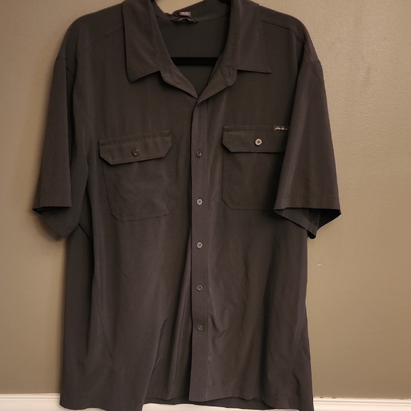 Eddie Bauer Black Button-Up Shirt - Picture 1 of 10